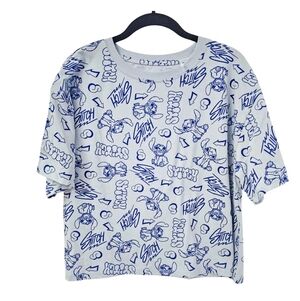 Disney Stitch Crop Tee Size XL
